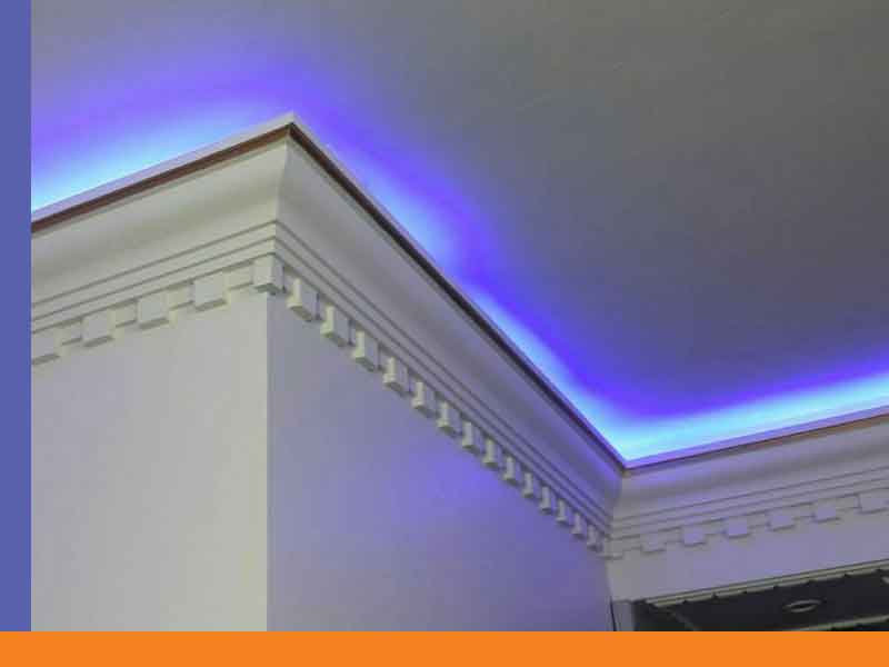 نصب نور مخفی سقف در اصفهان