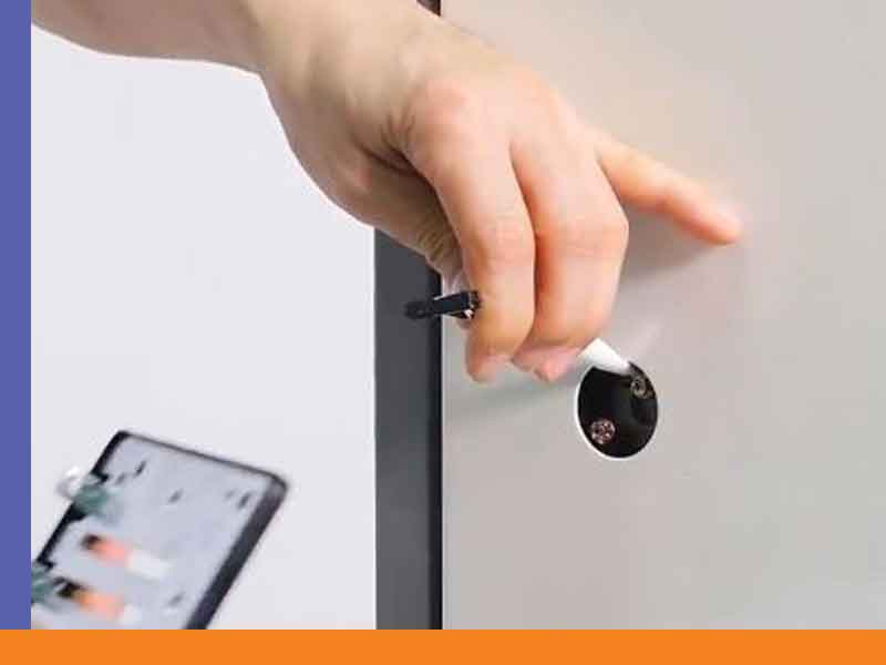 نصب نگهدارنده قفل دیجیتال